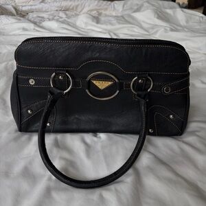 Prada Black Leather Shoulder Bag